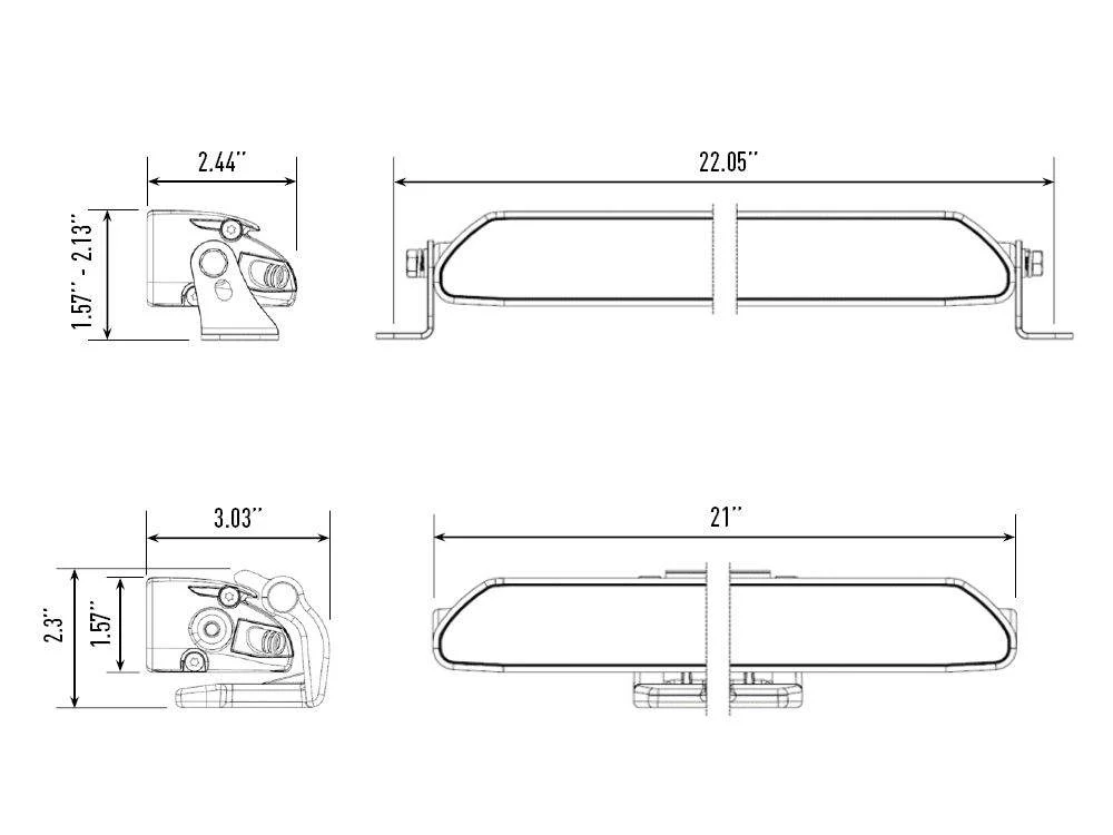 Sprinter Light Bar : Triple-R Linear 18 (21") Elite+ - Image 12