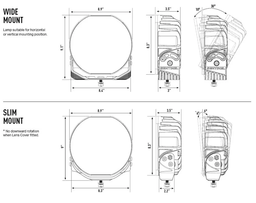 LED driving light: Triple R Sentinel 9" Elite - Image 4